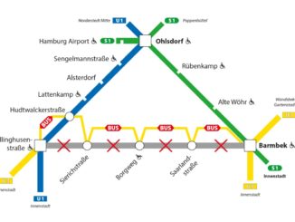 U3 zwischen Barmbek und Kellinghusenstraße gesperrt