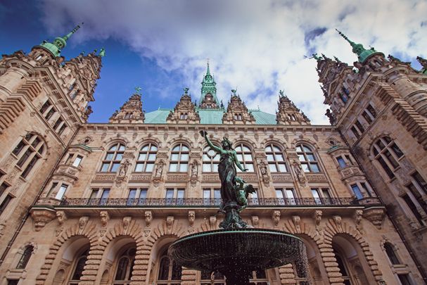 Die Innenstadt von Hamburg