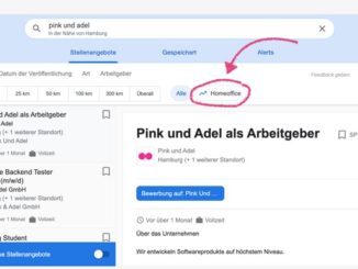 Suche nach Stellen im Homeoffice bei Google for Jobs