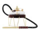 Luxus-Glas-Shisha mit Holzsockel