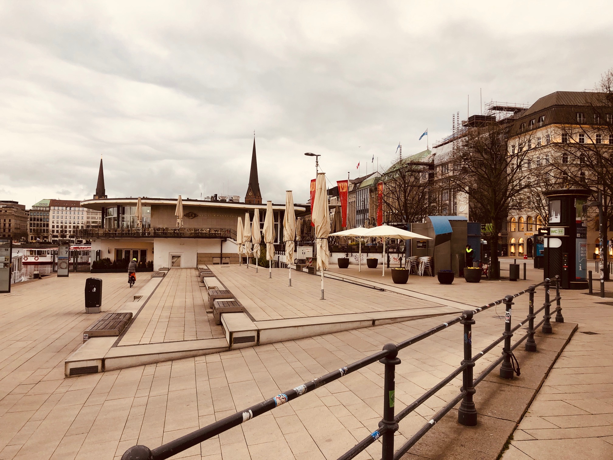 Downtown Hamburg is a magnet for visitors