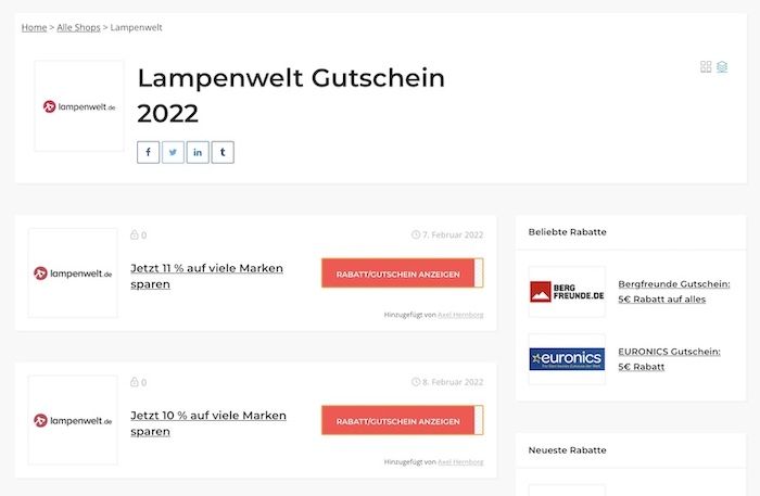 lampenwelt-gutschein-site-bei-tripplo (002) | Der könnte auch schon ihnen beim Schnäppchen machen helfen!