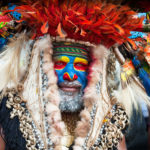 Häuptling vom Stamm der Kutumb, Papua-Neuguinea