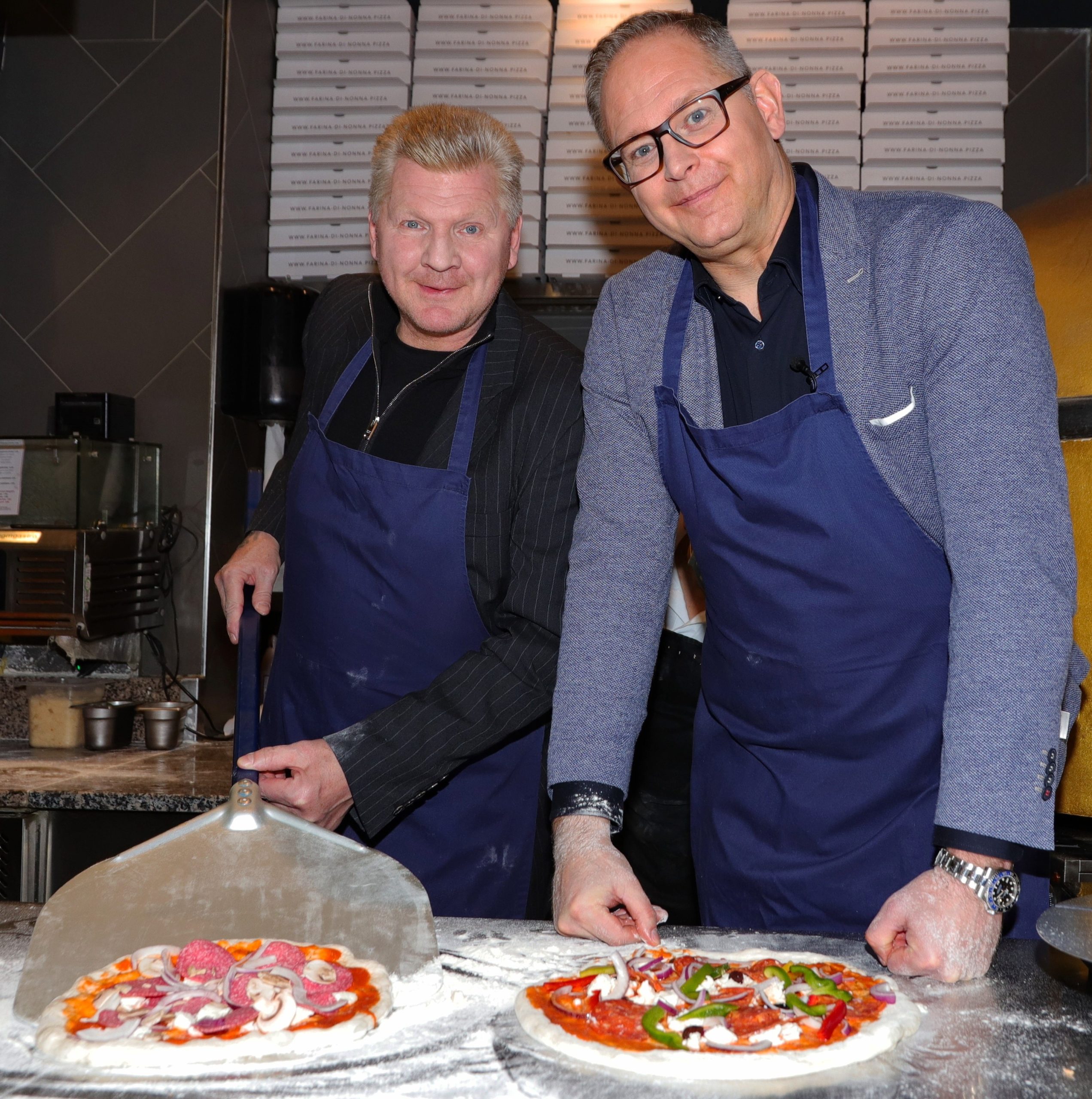 Stefan Effenberg und Jörg Harengerd