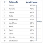 Flensburg-Punkte nach Automarke