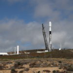 Falcon 9 Rakete auf der Vandenberg Space Force Base in Kalifornien