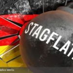 Stagflation vor Deutschlandflagge