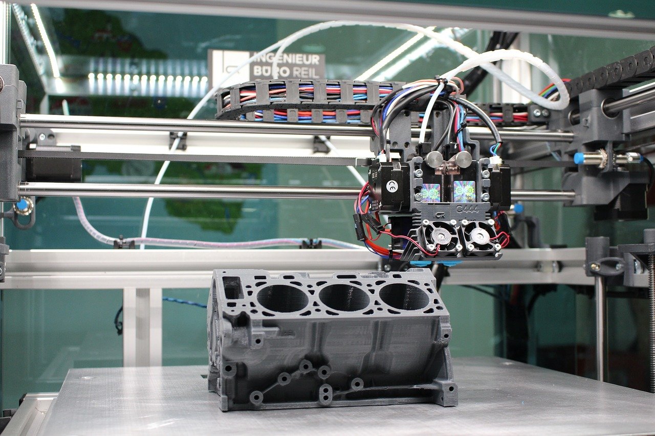 Motorblock im 3D-Druck