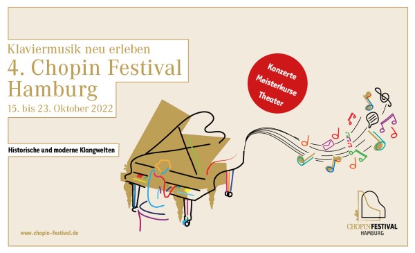 Plakat 4. Chopin Festival Hamburg / © Chopin-Gesellschaft Hamburg-Sachsenwald e.V.