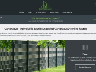 Screenshot Website Gartenzaun24