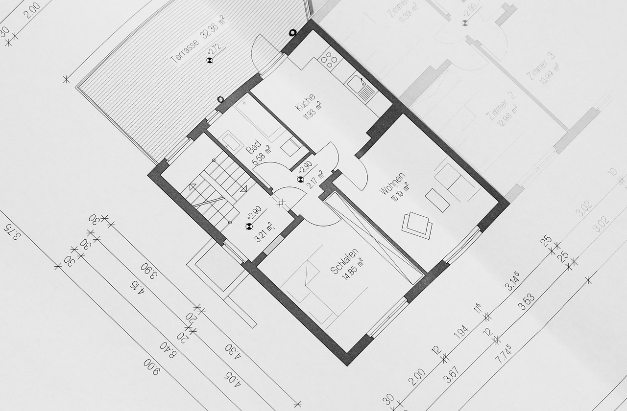 Grundriss einer Wohnung