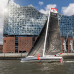 Malizia vor der Elbphilharmonie