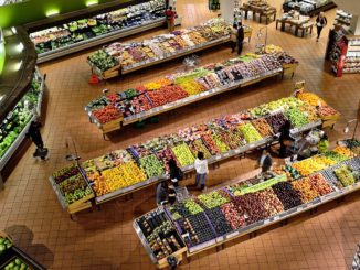 im Supermarkt von oben