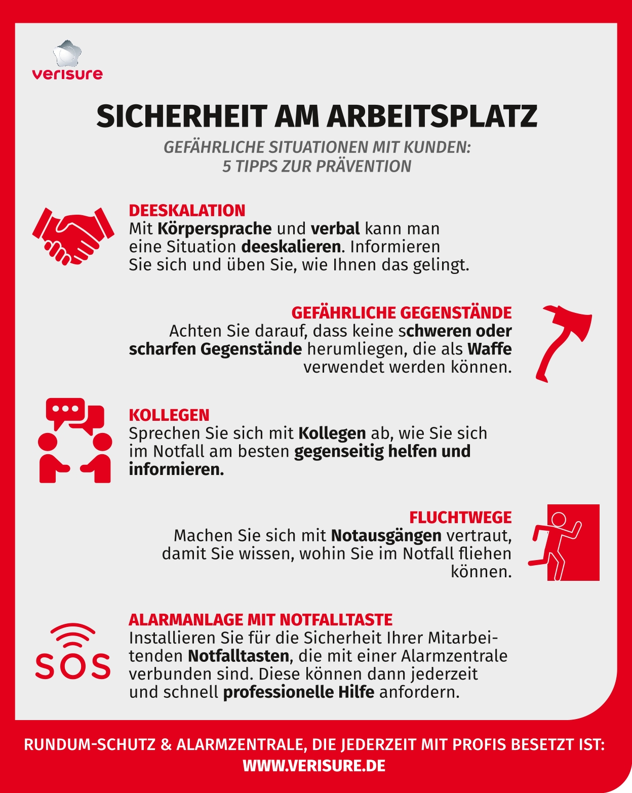 Plakat Mitarbeitersicherheit