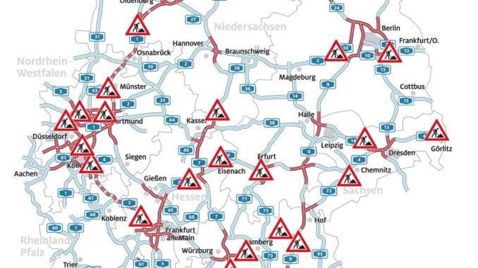 Baustellen im Reisesommer 2023