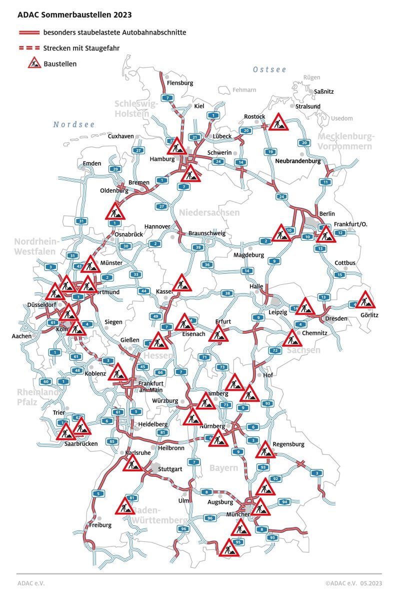 Baustellen auf den deutschen Autobahnen im Sommer 2023 adac-ev_verkehr_sommerbaustellen-2023 (1) | Baustellen auf den deutschen Autobahnen im Sommer 2023