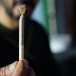 Cannabis Joint gedreht