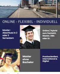 Flyer zum Online-Master Leadership & Management am Studienzentrum Hamburg