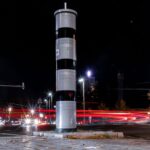Poliscan Blitzer bei Nacht