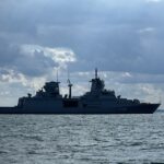 Zerstörer Köln (?) in der Lübecker Bucht Sommer 2023