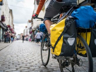 Mit dem Fahrrad in der Stadt