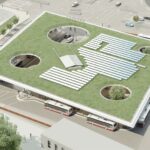 Projekt des hochmodernen ZOB Harburg