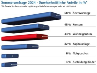 Sparmotive der Bundesbürger im Sommer 2024