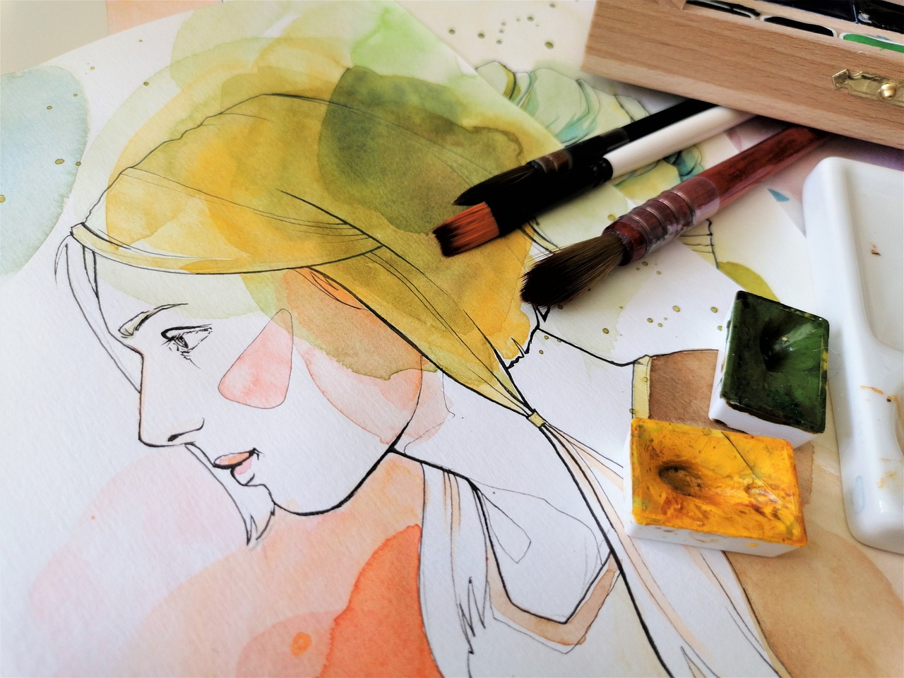 Wasserfarben Portraits watercolor | Wasserfarben