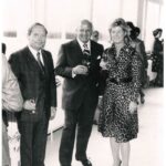 Bei der Eröffnung im Jahr 1974: Dipl. Ing. Harro Luserke, Konsul Hans Bäumler, Edith Luserke,1974