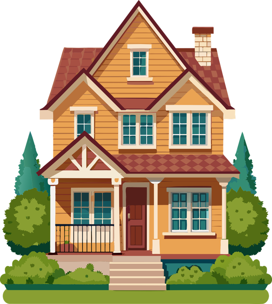ai-generated-haus Giebelverkleidung | Ein holzverkleideter Giebel ist nicht nur schön, sondern auch wetterfest und einfach zu installieren.