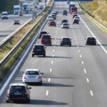 Dreispurige Autobahn