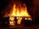 Haus in Flammen