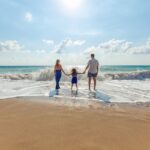 Familie am Strand
