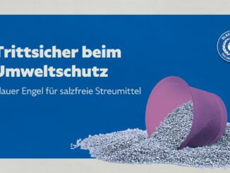 Trittsicher beim Umweltschutz - Blauer Engel für salzfreie Streumittel