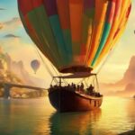 Schiff mit Ballon