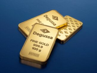 Goldbarren von Degussa in neuem Design