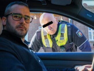 Polizeiliche Fahrzeugkontrolle