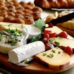 Käseplatte auf dem Buffet