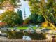 Planten un Blomen in Hamburg mit Heinrich-Hertz-Turm