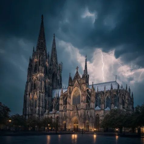 Kölner Dom bei Gewitter | Kölner Dom bei Gewitter