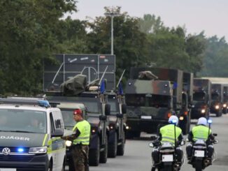 Marschkolonne der Bundeswehr