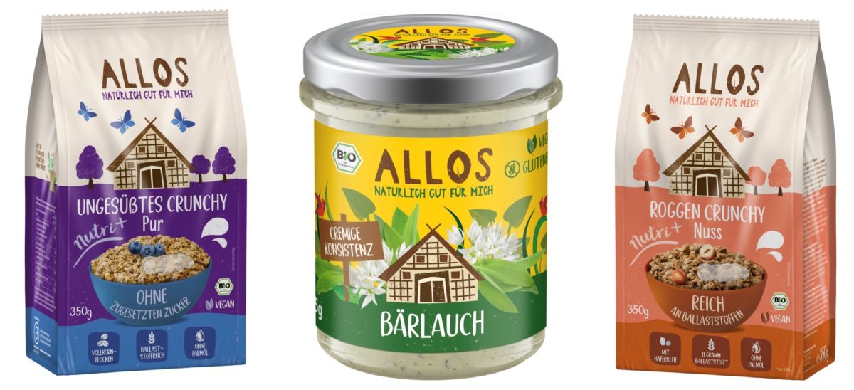 Neuprodukte von Allos natürliche Crunchys | Die neuen Crunchys und die Bärlauchcreme von Allos