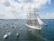Windjammerparade, angeführt durch die Gorch Fock