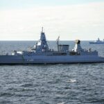 Fregatte F 220 Hamburg auf der Ostsee 2023