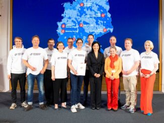 Hamburger Team auf der Bühne