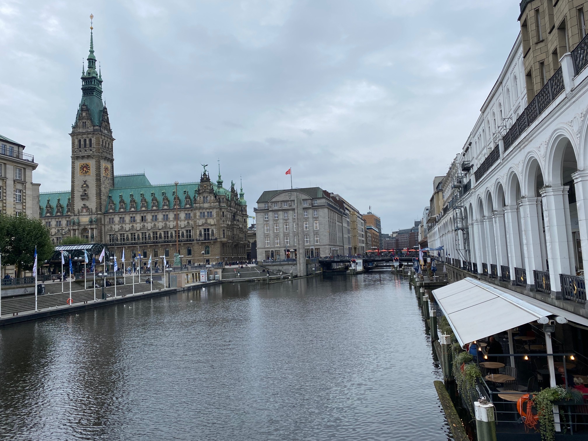Hamburgs Innenstadt mit den Alsterfleeten