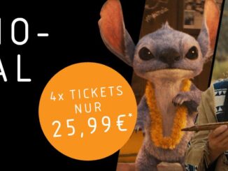 Kino-Feriendeal: nur 25,99EUR für vier Tickets