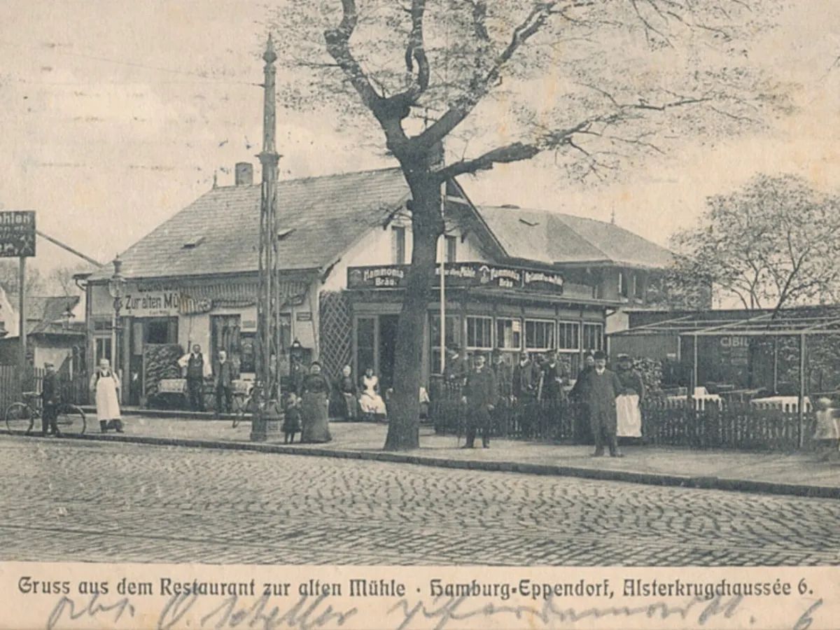 Restaurant zur Alten Mühle heute Eppendorfer Insel in Hamburg | Restaurant zur Alten Mühle heute Eppendorfer Insel in Hamburg