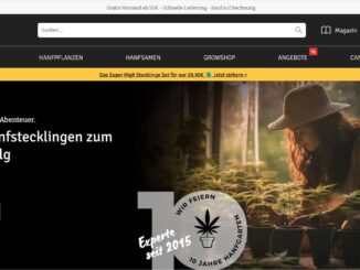 hanfgarten Website Screenshot