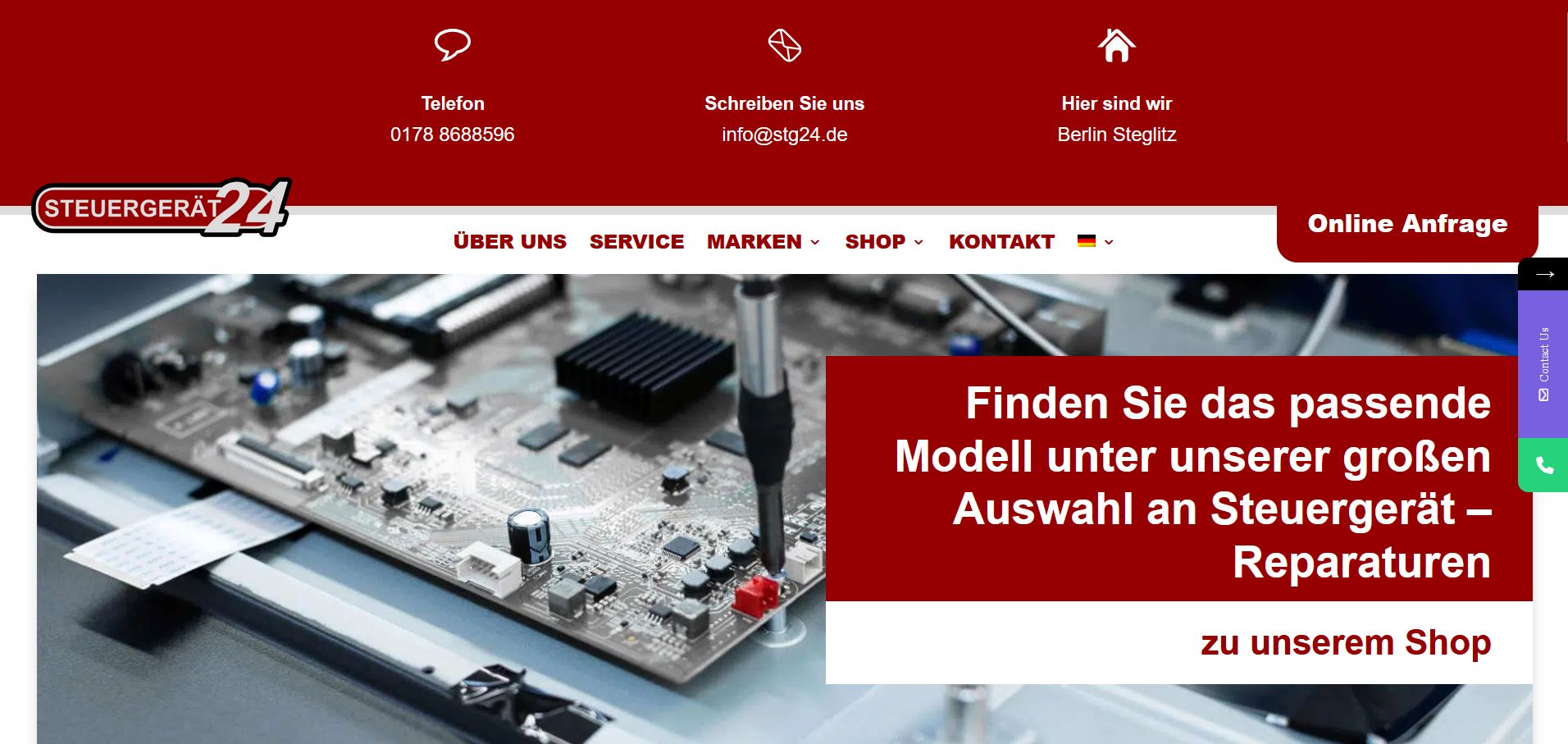 Screenshot Steuergeräte Reparatur Service 1 | Screenshot Steuergeräte Reparatur Service